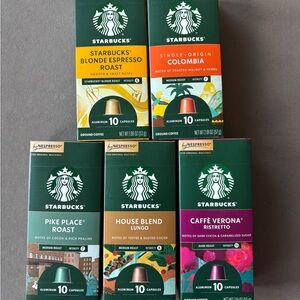 Starbucks Coffee Capsule Collection - Green, Yellow, Red